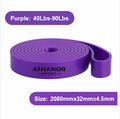 Bande Élastique de Résistance Violette – 18 à 41 kg (40-90 Lbs)