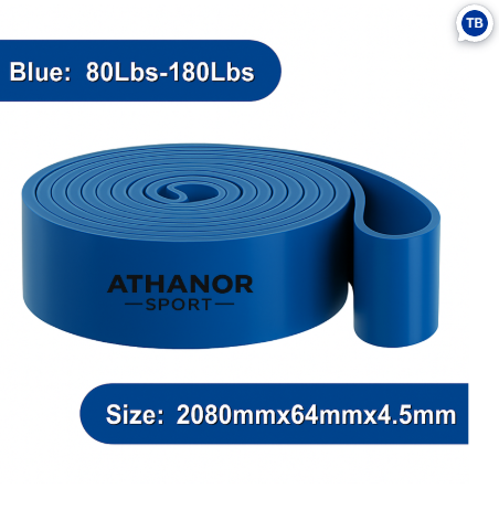 Bande Élastique de Résistance Bleue – 36 à 82 kg (80-180 Lbs)