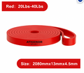 Bande Élastique de Résistance Rouge – 9 à 18 kg (20-40 Lbs)