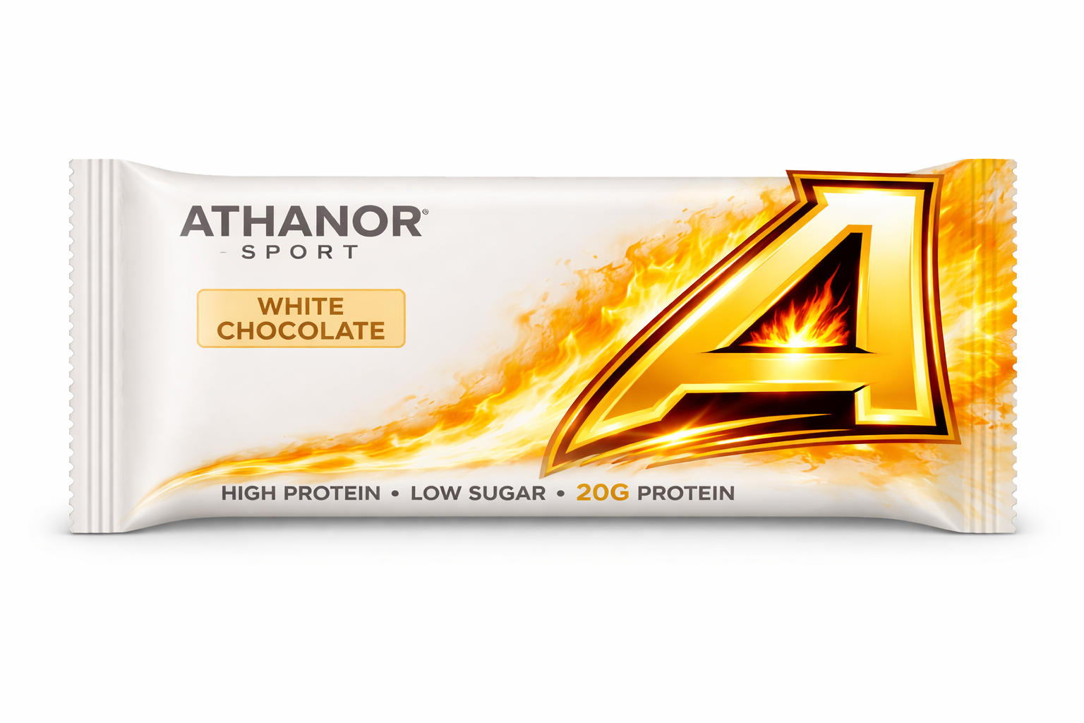 Barre Protéinée Goût Chocolat Blanc Athanor Sport – Pack de 12
