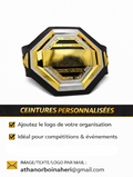 Ceinture de Champion MMA Personnalisée – Pour Organisations & Ligues de Combat