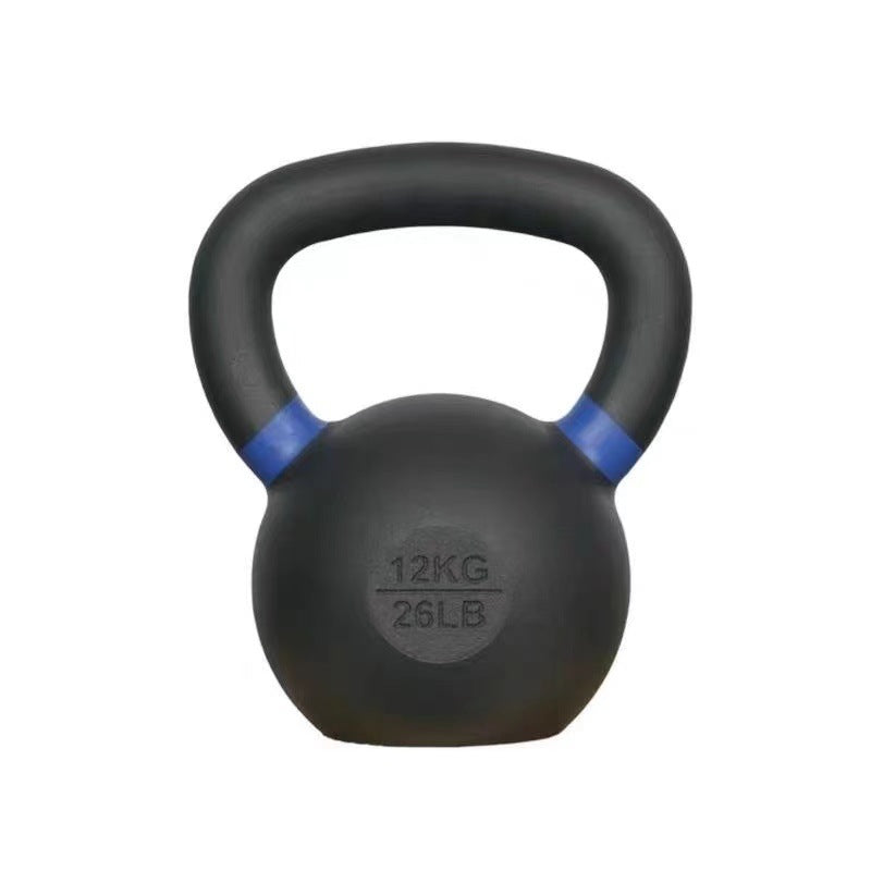 Kettlebell Solid Cast Iron Fitness Competitive Cast Iron Paint Yoga Color Ear Kettlebell Gym Color Ear Spraying Kettlebell